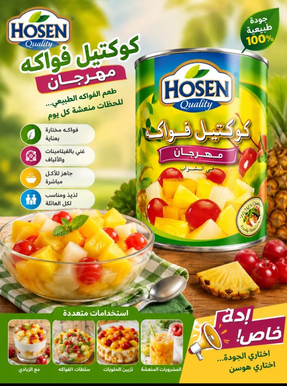 كوكتيل فواكه متعددة الاستحدام