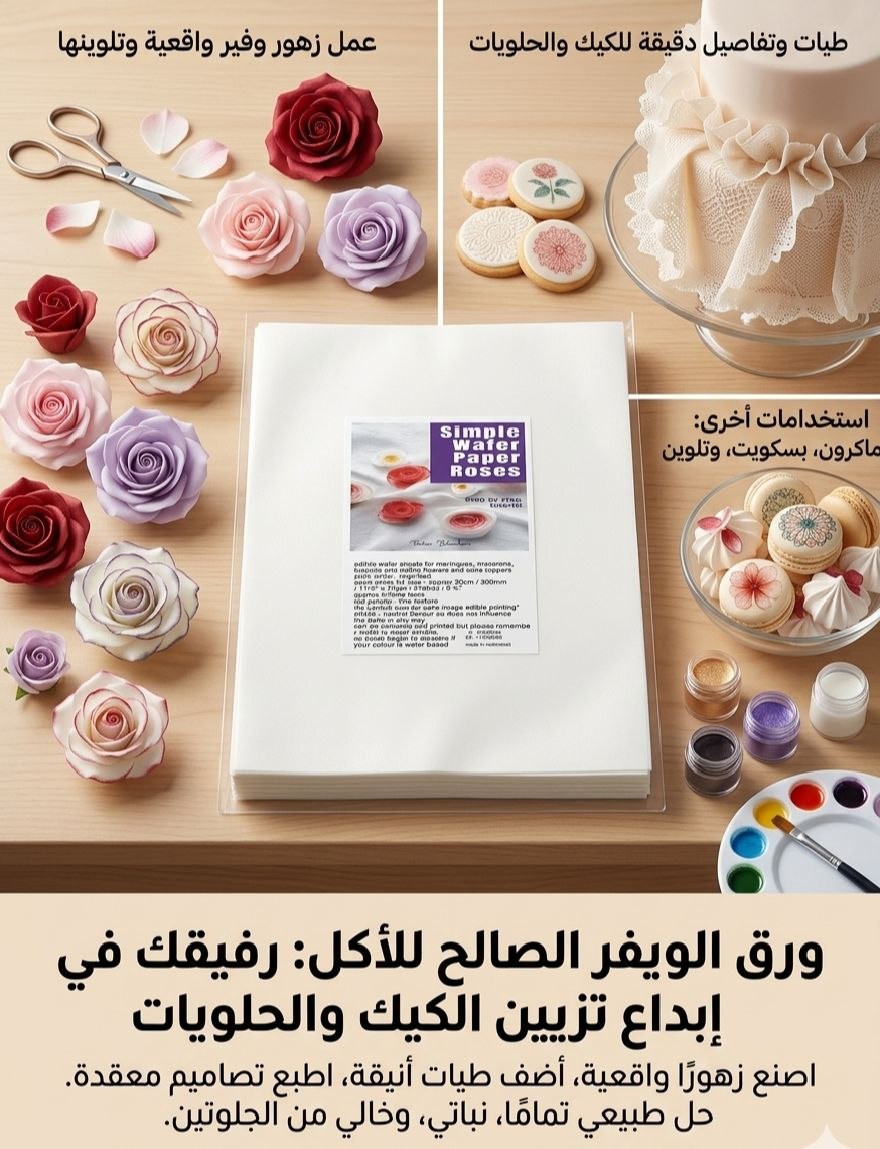 ورق ويفر للتزين