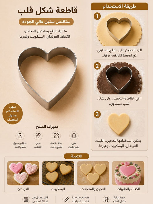 قطاعة شكل قلب