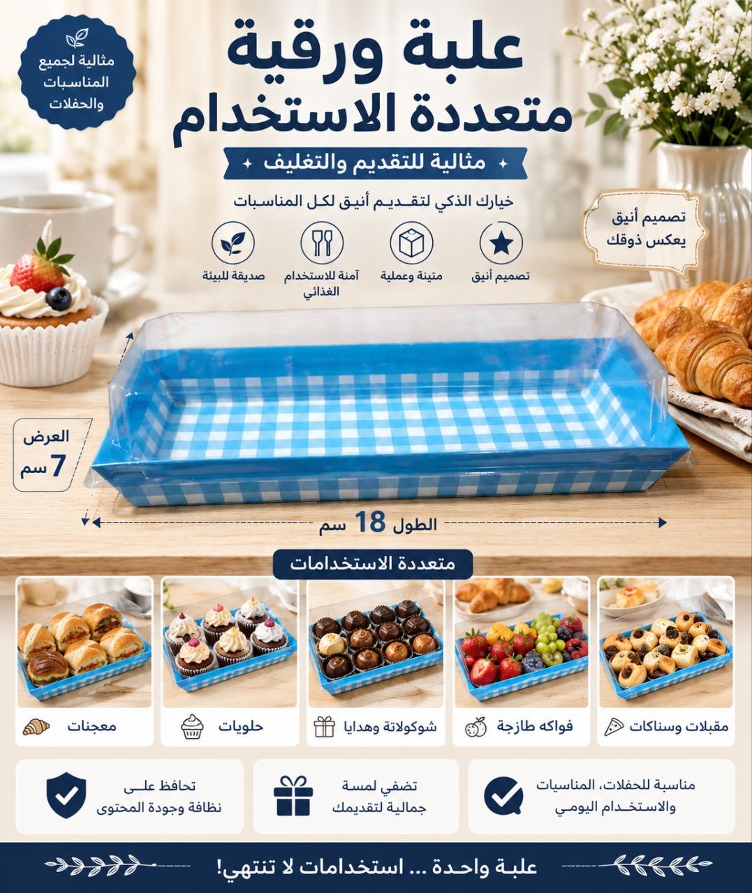علبة ورقية متعددة الاستخدام