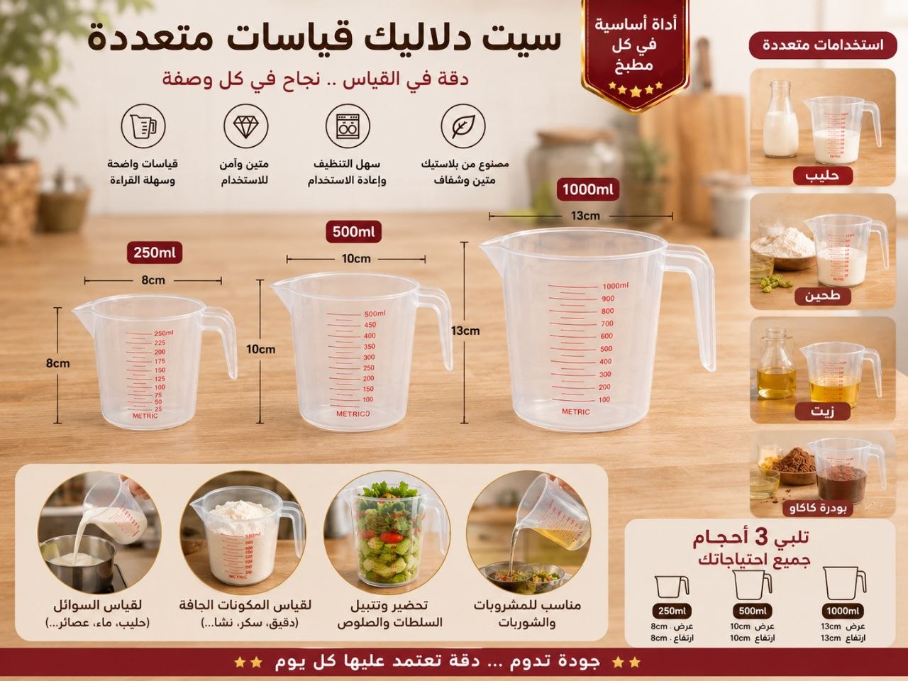 سيت دولكة قياسات