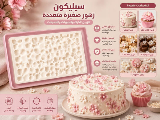 سيليكون شكل ورد