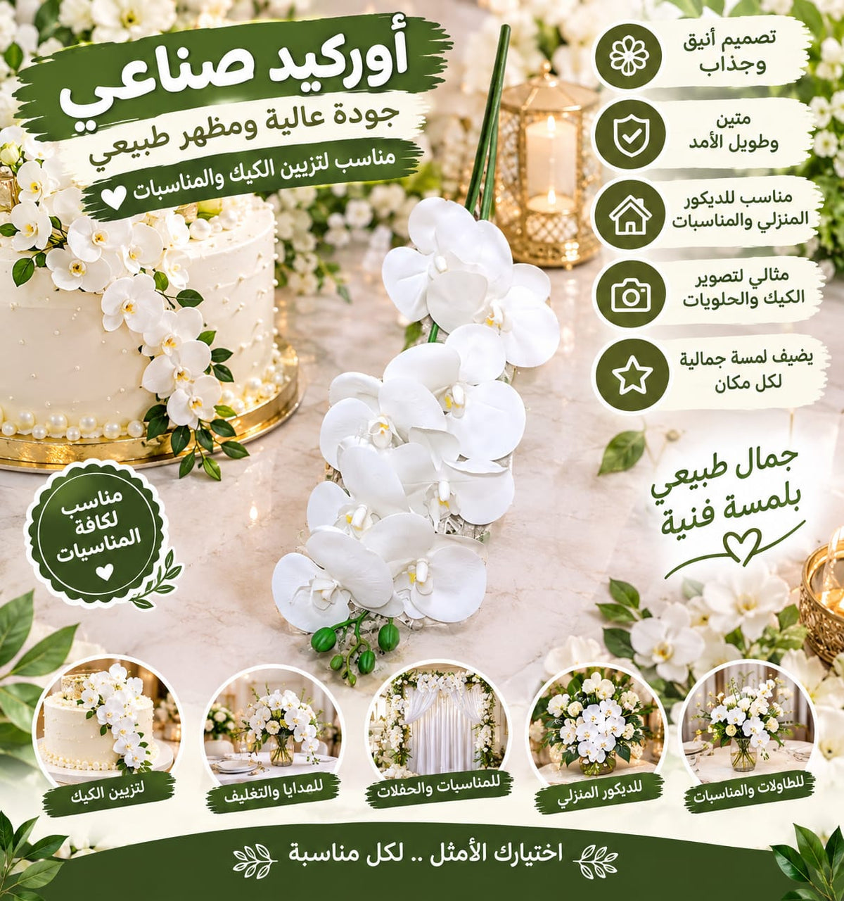 ورد اوركيد ابيض