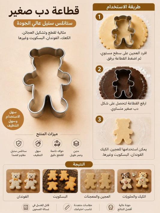 قطاعة شكل دب صغير