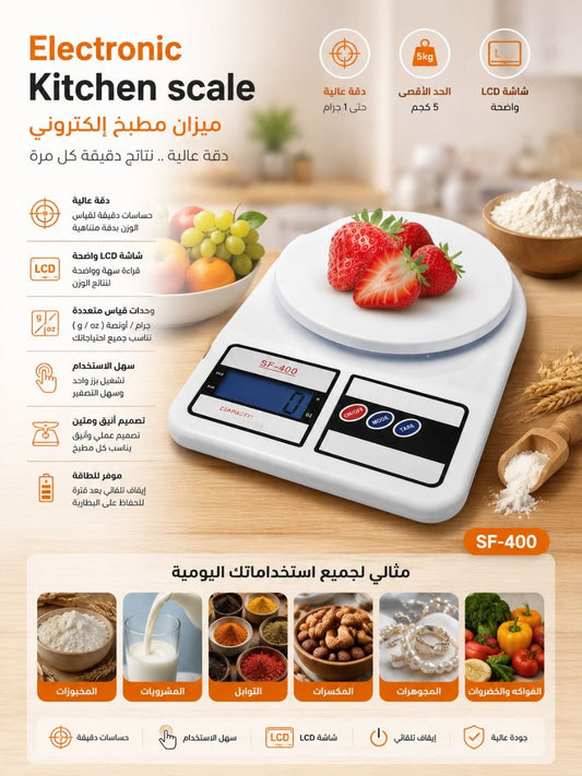 ميزان مطبخ الكتروني