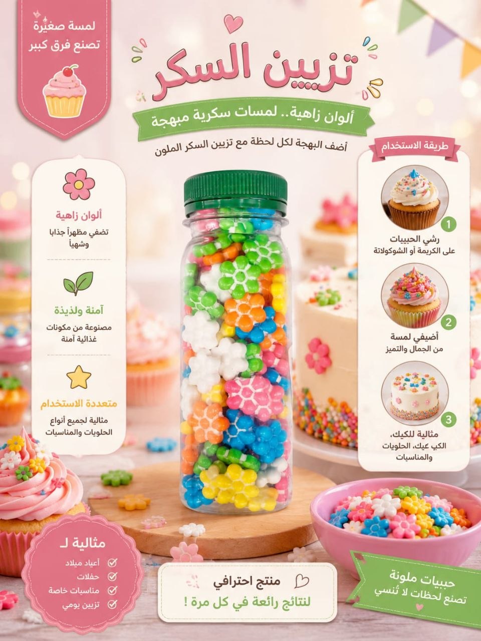 زينة كيك  سكري