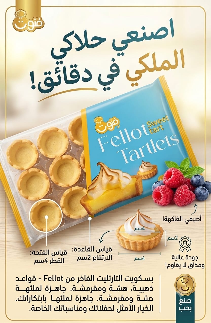 بسكت تارت وردة