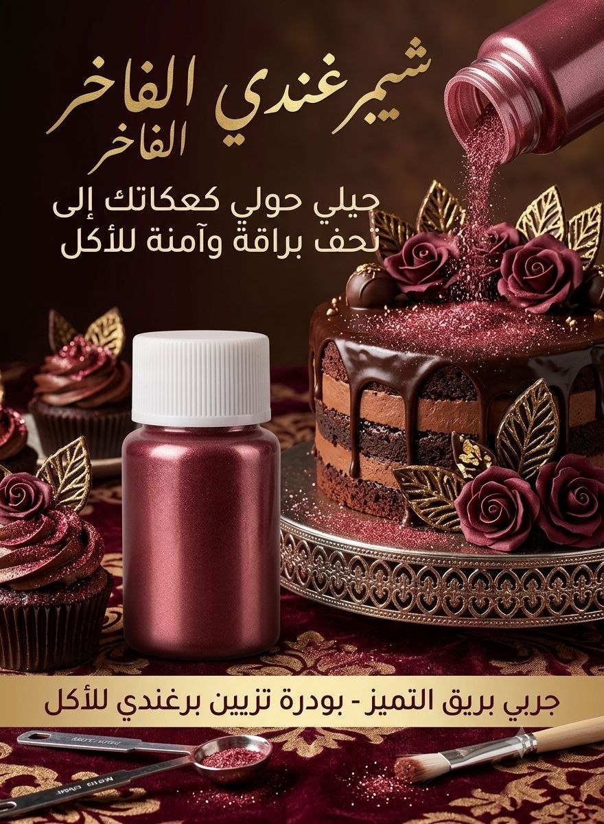 ترتر برغندي لامع