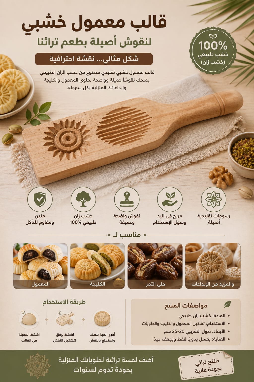 قالب معمول خشبي