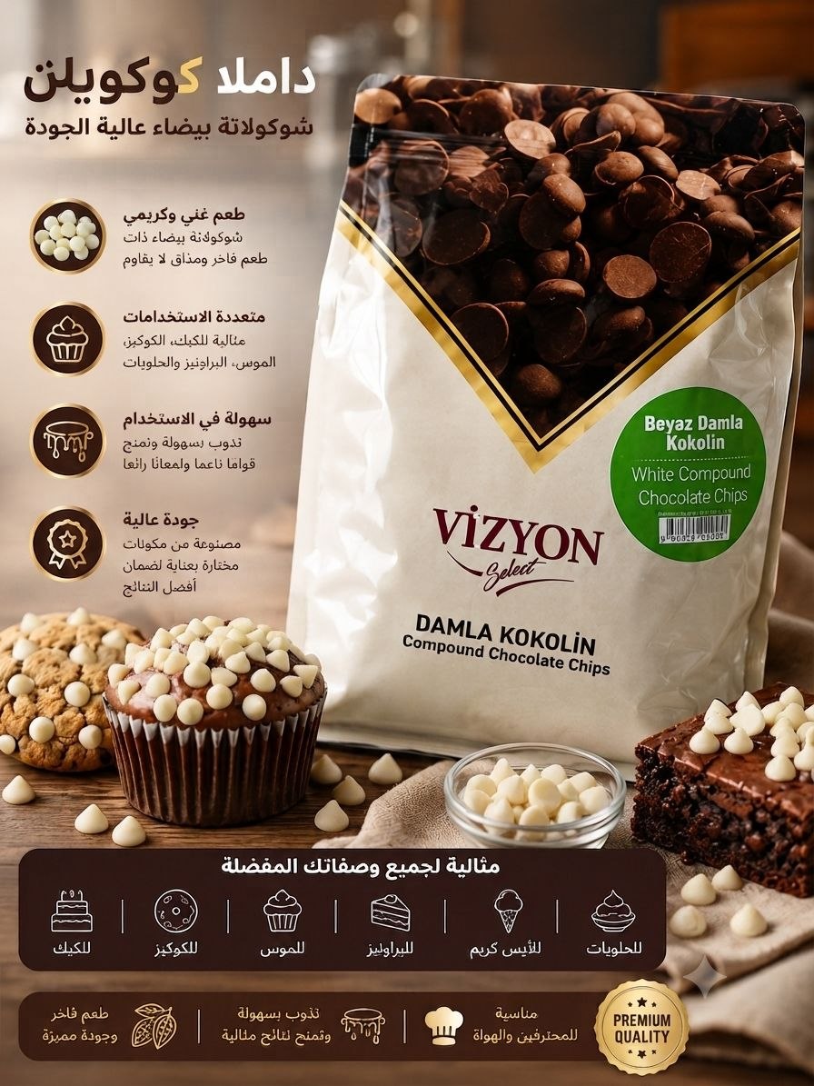 حبيبات فيزون ابيض1كيلو